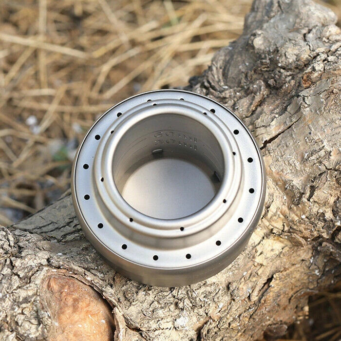 Titanium Cooking Picnic Alcohol Stove Burner Camping Mini Alcohol Stove Portable 07FC0E-D4 - KOEEK