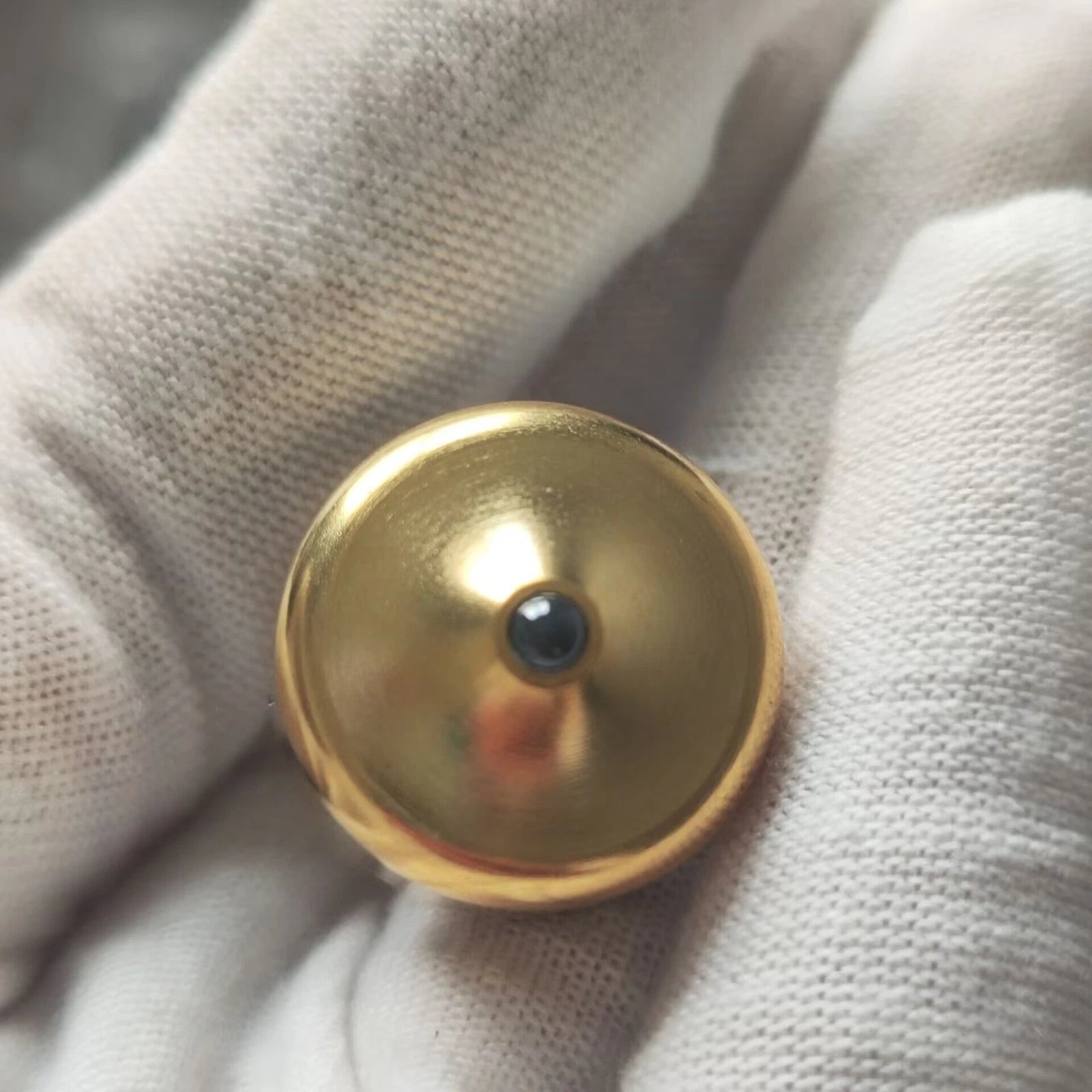 Brass Hand Twisting Spinning Top Gyro Gyroscope Ceramic Bead EDC Gyro Toy Gifts 07FC0E-D4 - KOEEK