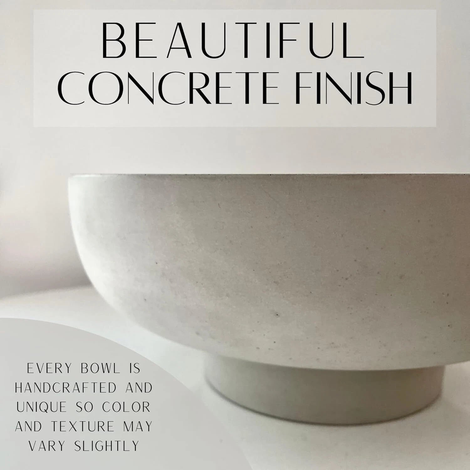 Concrete Fruit Bowls for Kitchen Counters Large Decorative Bowls for Home Décor 07FC0E-D4 - KOEEK