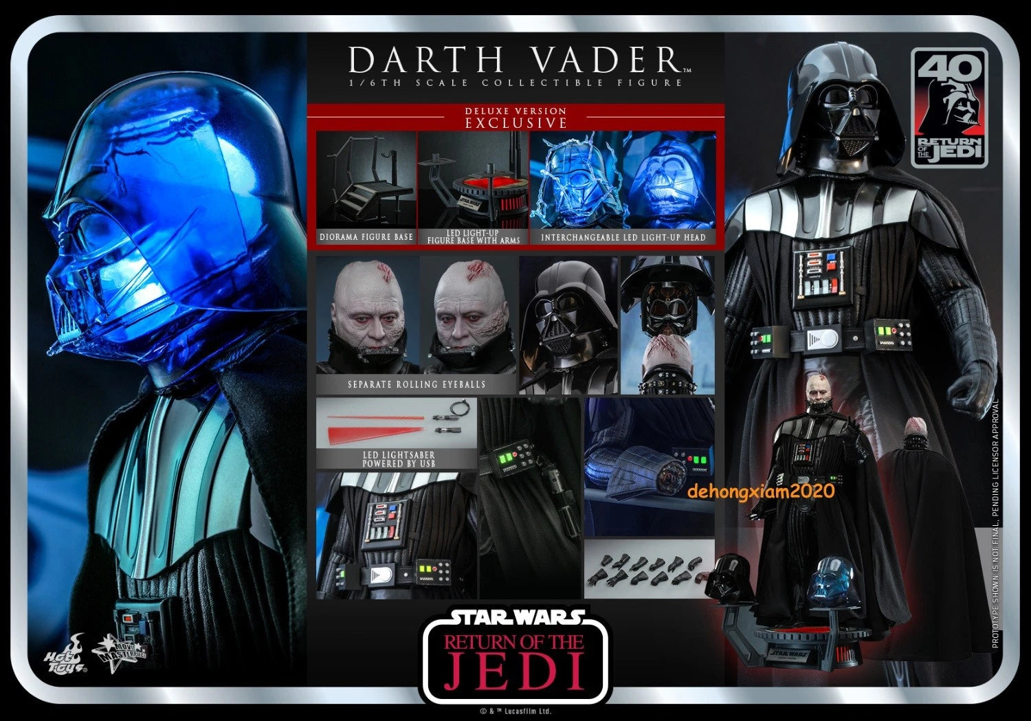 HOT TOYS MMS700 Star Wars Episode VI Darth Vader Deluxe Ver. 1/6 Figure Model HOT_TOYS - KOEEK