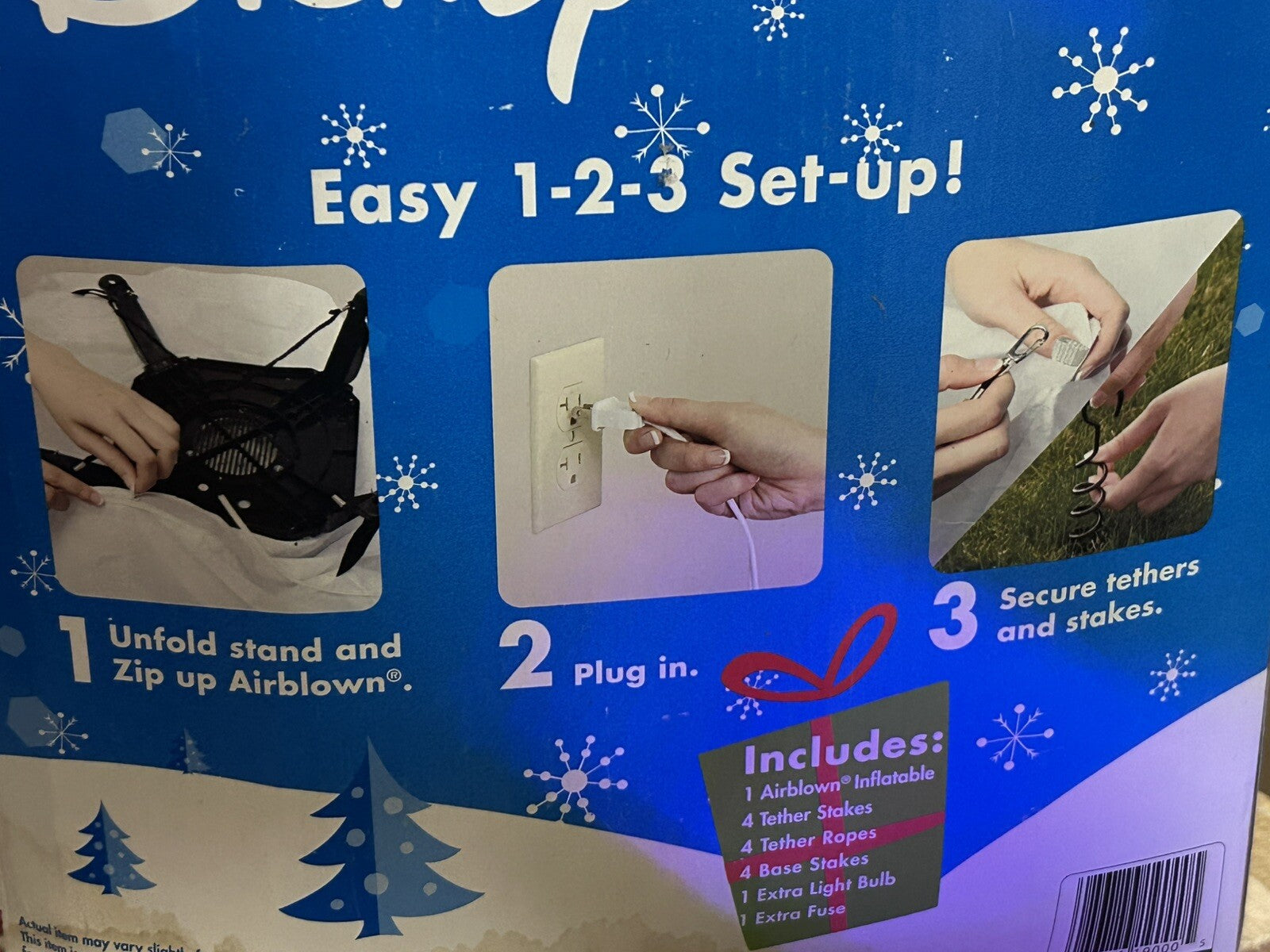 2007 Gemmy 8’ Mickey Mouse W/Gift Bag Lighted Christmas Inflatable Airblown- GEMMY - KOEEK