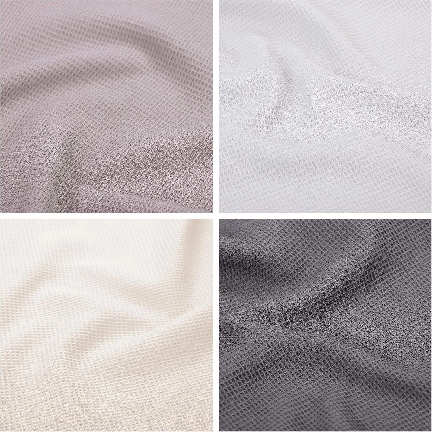 Dish Towels Set, Cotton Waffle Weave Kitchen Towels 4 Pieces,Super Absorbent 07FC0E-D4 - KOEEK