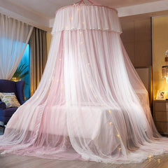 Bed Canopy Princess for Girls,Bed Canopy Curtain Double Layer Sheer Mesh 07FC0E-D4 - KOEEK