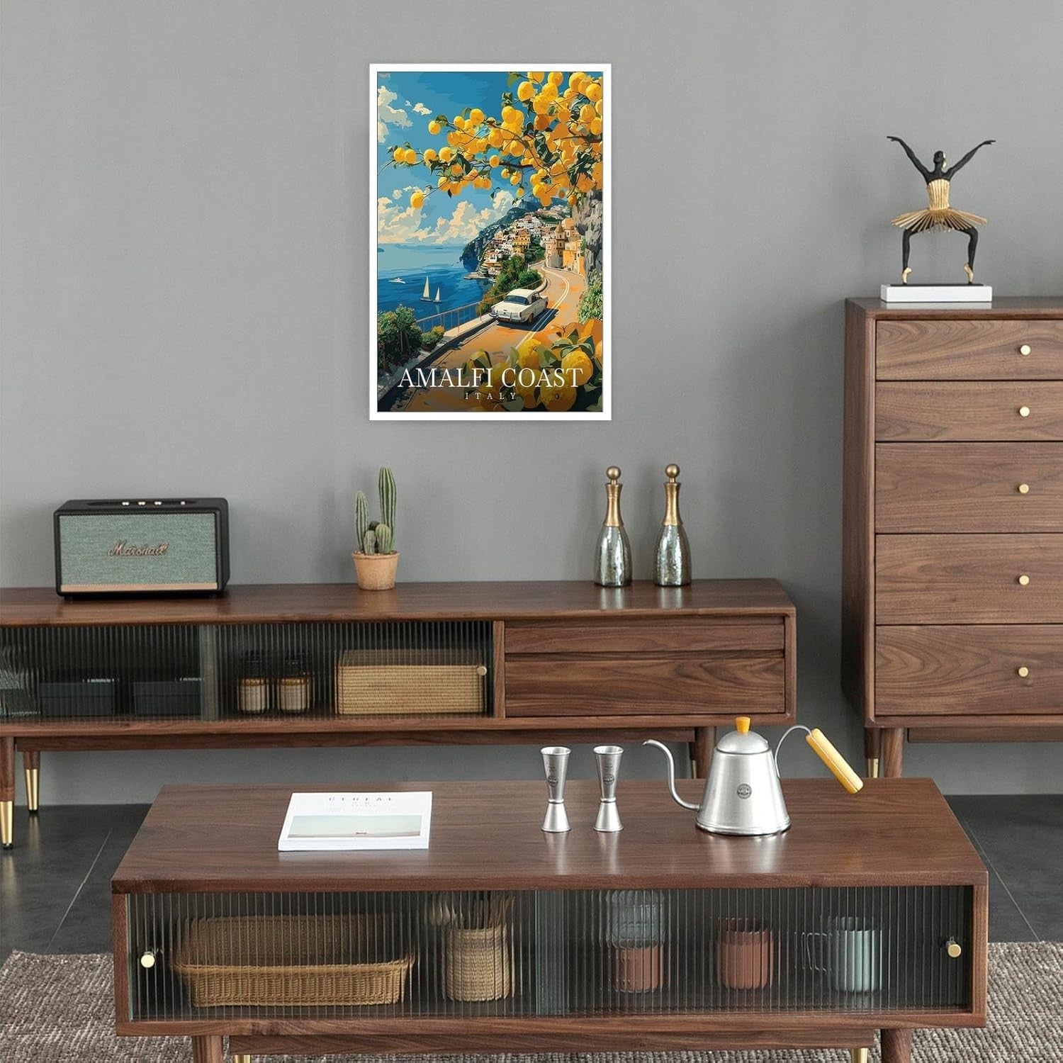 new Viokalt Vintage Amalfi Coast Scenery Wall Art 8x12 in Unframed, Multi 10 07FC0E-D4 - KOEEK