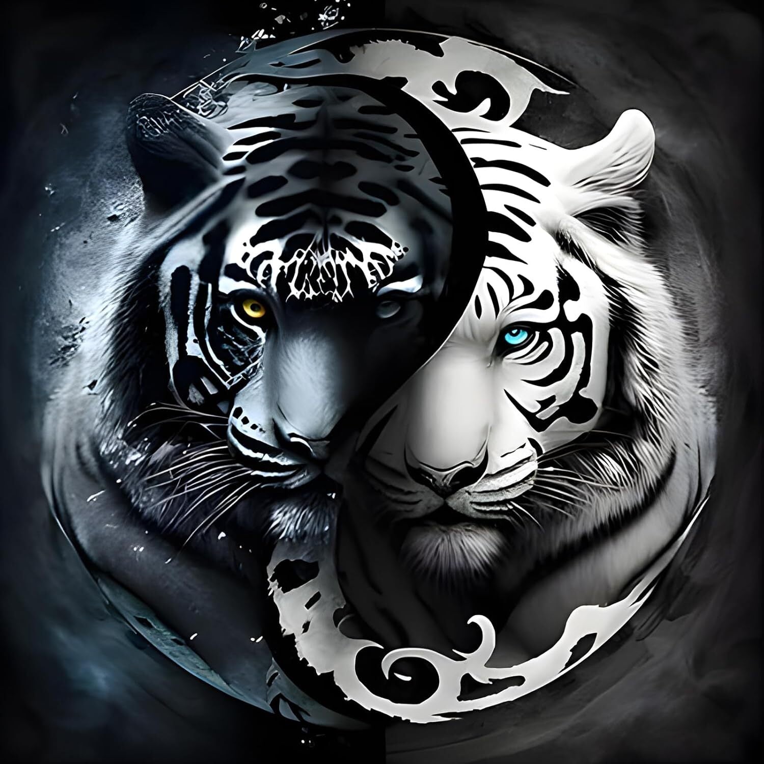 new SENQAO Tiger Diamond Painting Kits for Adults, Full Drill Dots tiger