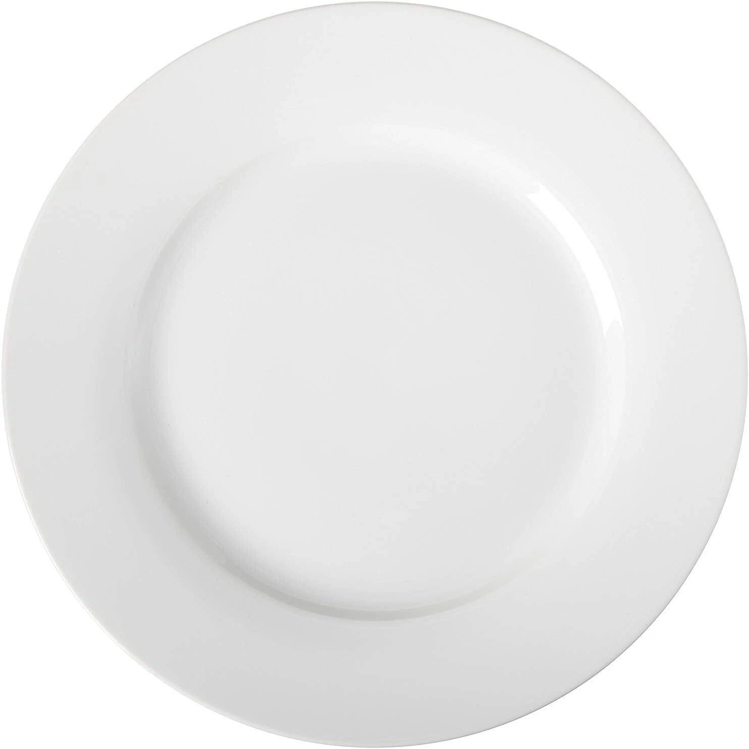 6-Piece White Dinner Plate Set, 10.5 inches 07FC0E-D4 - KOEEK