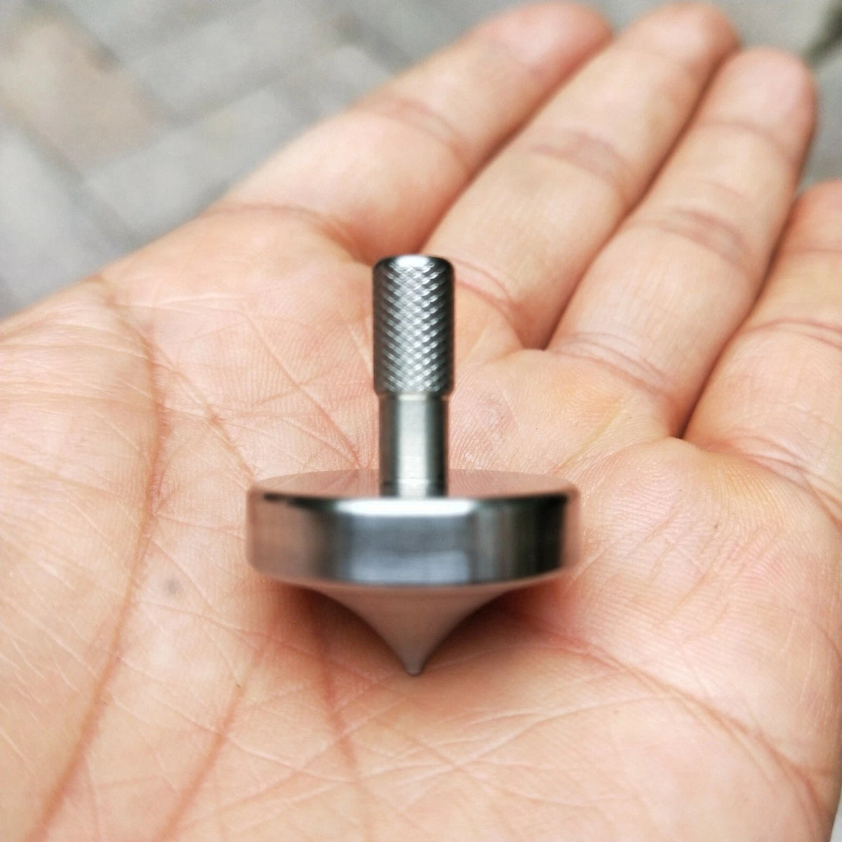 Stainless steel Hand Twisting Spinning Top Gyro Gyroscope Spinner Top Toys 07FC0E-D4 - KOEEK