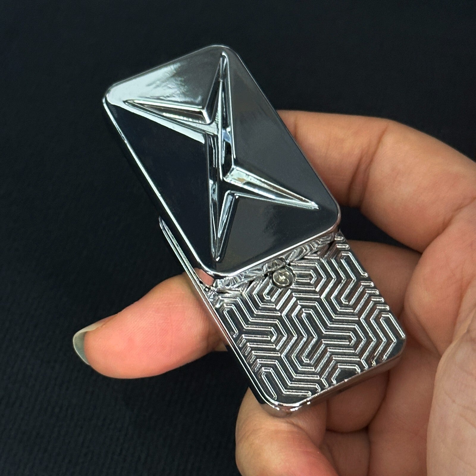 Trackless Fidget Slider Metal EDC Push Card Stress Relief ADHD Office Toys Gifts 07FC0E-D4 - KOEEK