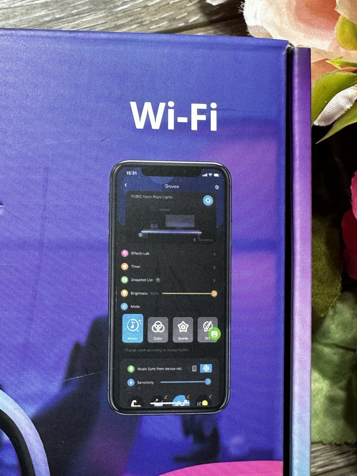 Govee - RGBIC LED Neon Rope Light for Desks 6.5ft - H61C2  Unopened Box Gamer GOVEE - KOEEK