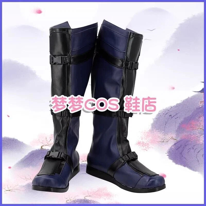 Deadpool & Wolverine Black Long Boot Zipper Shoes Cos Accessories Halloween 07FC0E-D4 - KOEEK