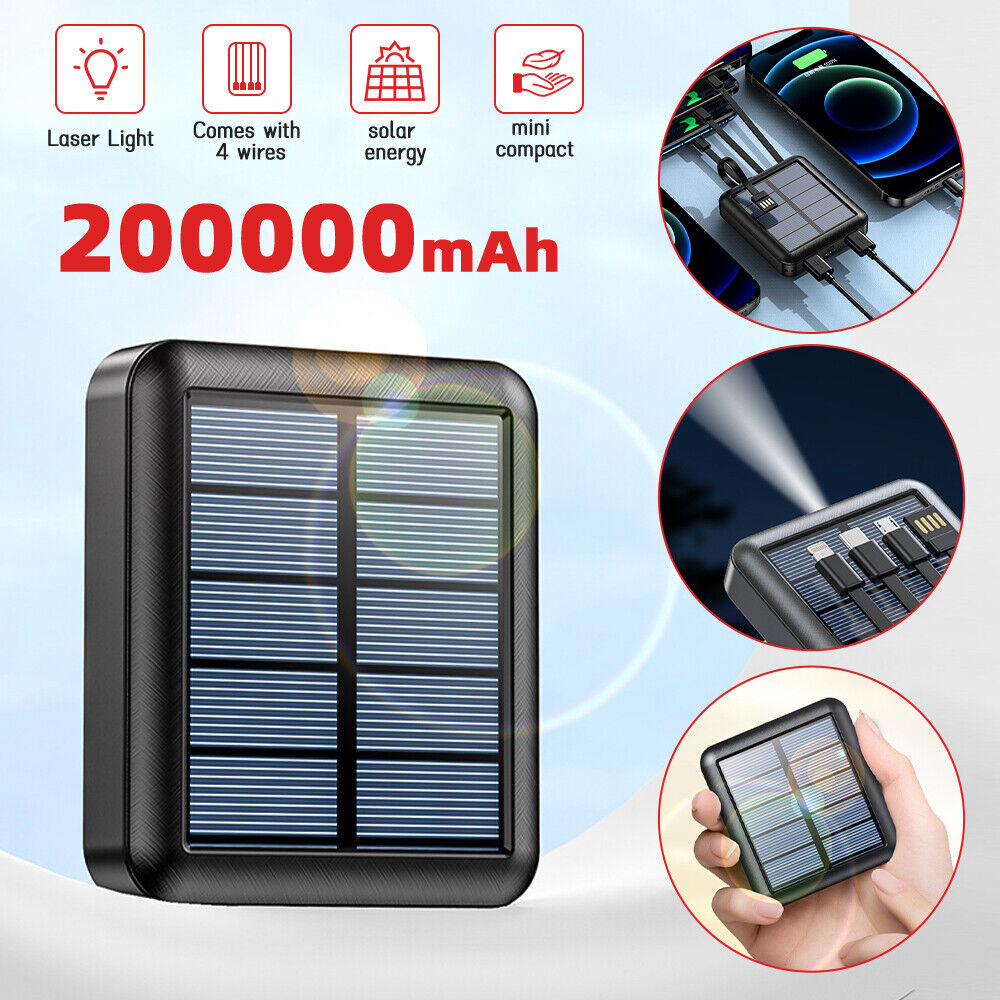 ny Bærbar 100W USB Folde Solpanel Oplader Solar Power Bank til mobiltelefon USA