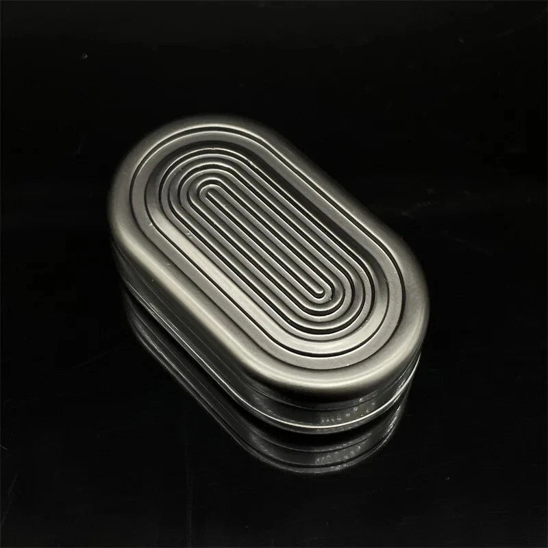 Black Alloy Haptic Slider Adult Three-layer Fidget Slider ADHD EDC Fidget Toys 07FC0E-D4 - KOEEK