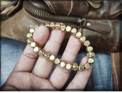 Brass Bracelet Men’s Couples Hand Bead Stackable Jewelry 07FC0E-D4 - KOEEK