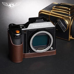 Retro  Leather Half Case Handmade Camera Cover for Hasselblad X2D 100C 07FC0E-D4 - KOEEK