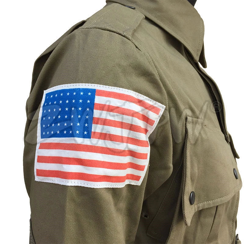 WW2 US M42 10182 Army Men's  Uniform Paratrooper Costume Sets Solider Clothing 07FC0E-D4 - KOEEK