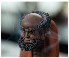 Chinese Yixing Purple Clay Figure Statue Ornaments Handmade Sculpture Tea Pet 07FC0E-D4 - KOEEK