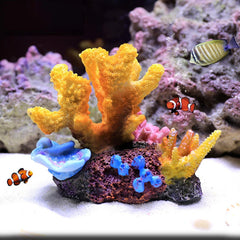 Aquarium Decoration Artificial Coral Reef Resin Sea Plants Fish Tank Ornaments 07FC0E-D4 - KOEEK