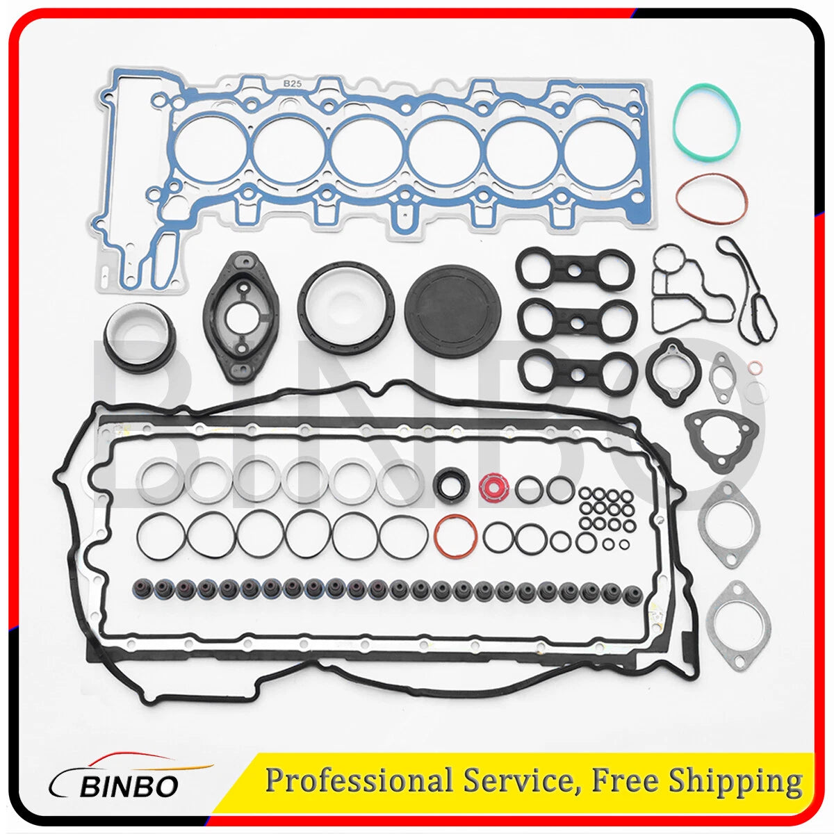 Engine Overhaul Gaskets Seals Kit For BMW 323i 525i E90 E60 E83 E84 E89 N52 2.5L 07FC0E-D4 - KOEEK