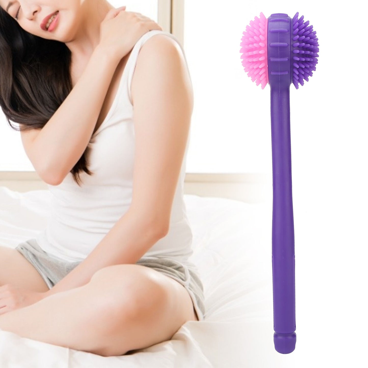 new Massage Hammer Long Hammer Back Massager For Back Relief(Purple )(Purple ) HGF koeek - KOEEK