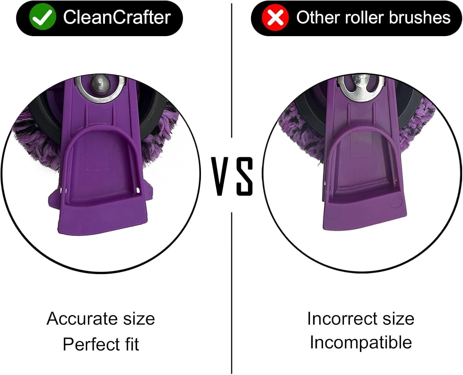 Steam vacuum cleaner 3-in-1 - 2 brush rollers, 1 cleaning tool replacement part 07FC0E-D4 - KOEEK