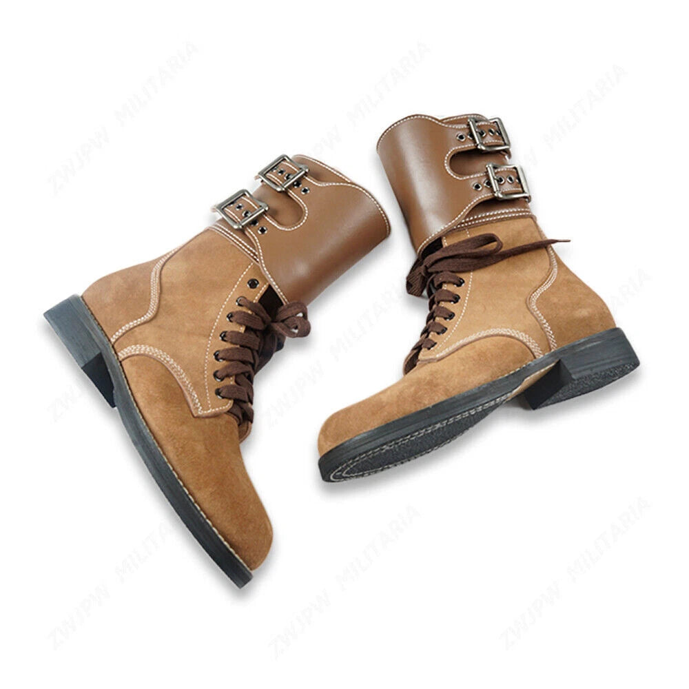 M1943 WWII U.S. Army Military Leather Long Boots Tactical Suede Shoes Replicas 07FC0E-D4 - KOEEK