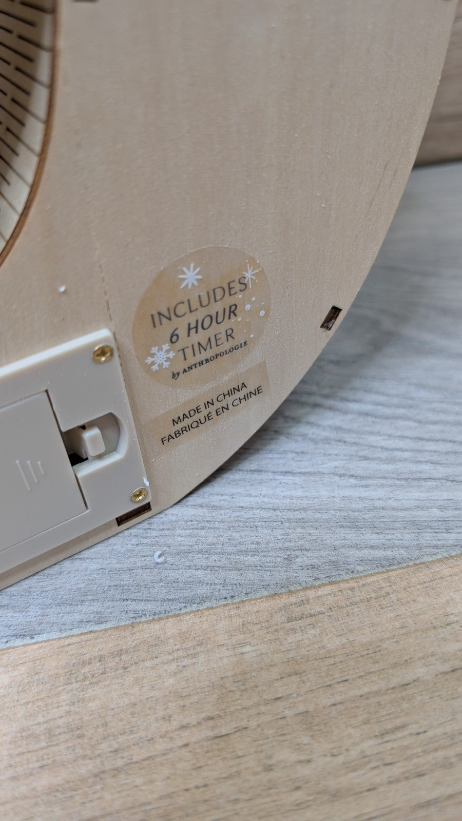 Anthropologie Wonder Scene Xmas Monogram S Christmas Light Up Battery Powered ANTHROPOLOGIE - KOEEK