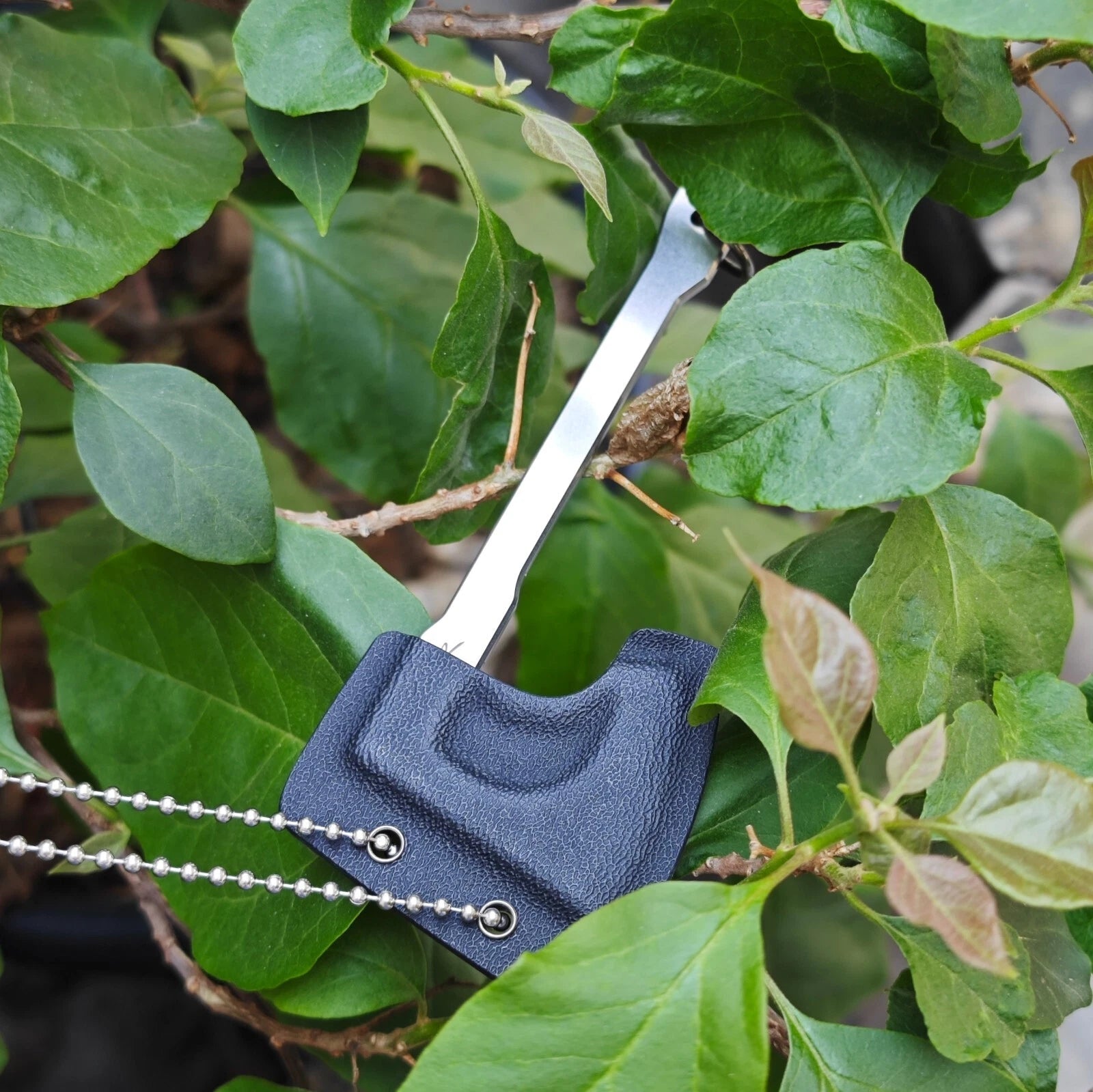 Mini Axe Hatchet Pocket Knife Camping Outdoor Hunting Tool Keychain EDC w Sheath 07FC0E-D4 - KOEEK