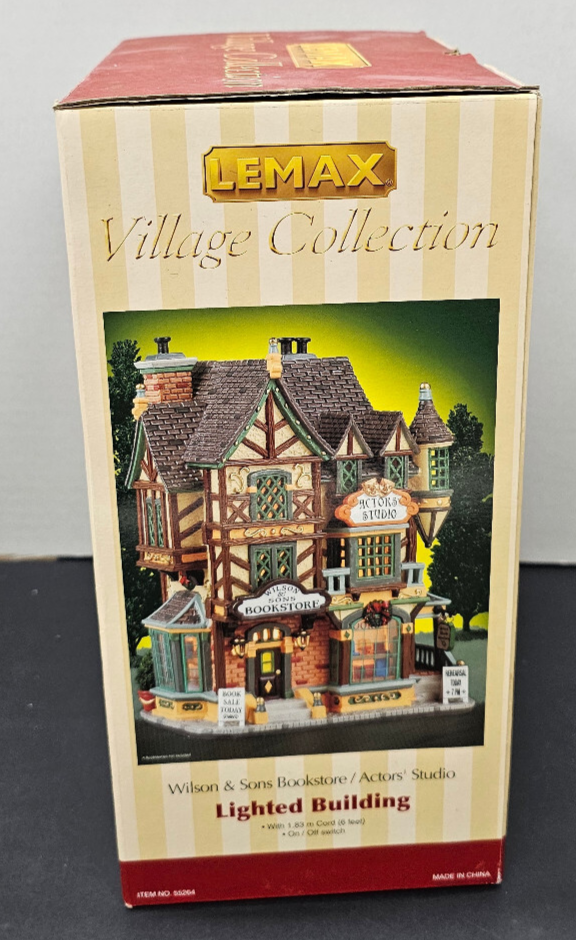 Lemax Caddington Village Wilson & Sons Bookstore/Actors' Studio Lighted Building LEMAX - KOEEK