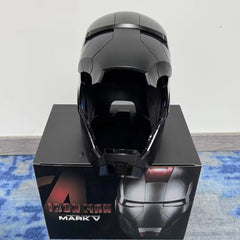 Iron Man MK5 Black 1:1 Helmet Wearable Voice-control Open&Close Cosplay Mask 07FC0E-D4 - KOEEK