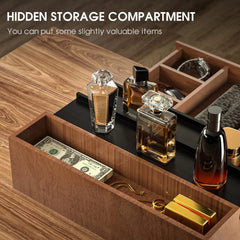 Wooden Men's Cologne Organizer 3 Tier Elevated Cologne Display Rack 07FC0E-D4 - KOEEK