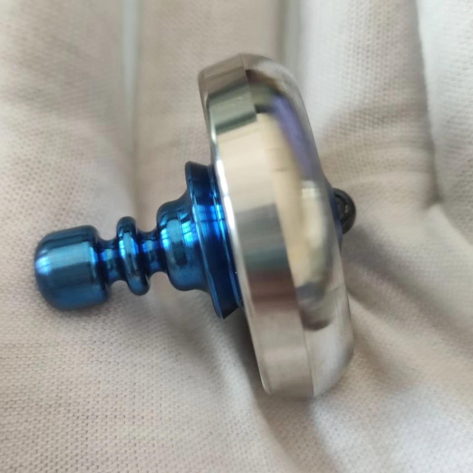 Titanium+Stainless Steel Spinning Top Finger Spinner Ceramic Bead Fidget EDC Toy 07FC0E-D4 - KOEEK