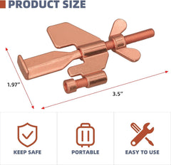 new 1 PCS Upgraded Portable 1 pcs Rose Gold Door Lock, Black 07FC0E-D4 - KOEEK