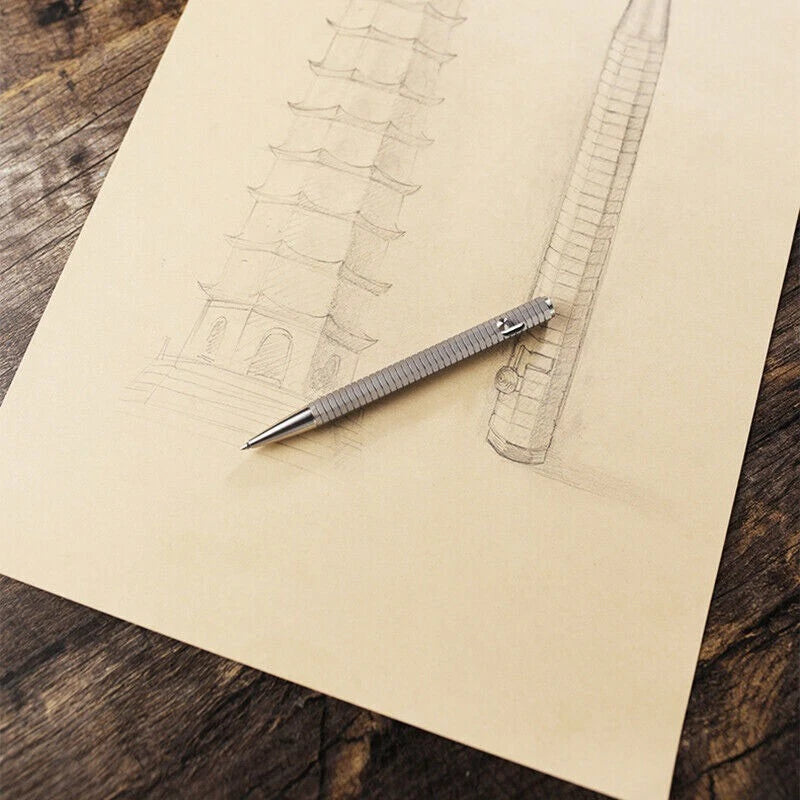 Solid TC4 Titanium Alloy Bolt Ballpoint Pen Business Office Singnature Pen EDC 07FC0E-D4 - KOEEK