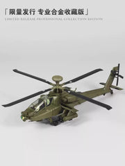 1: 72 US Army AH64 Apache Armed Helicopter Military Aircraft Alloy Model Toys 07FC0E-D4 - KOEEK