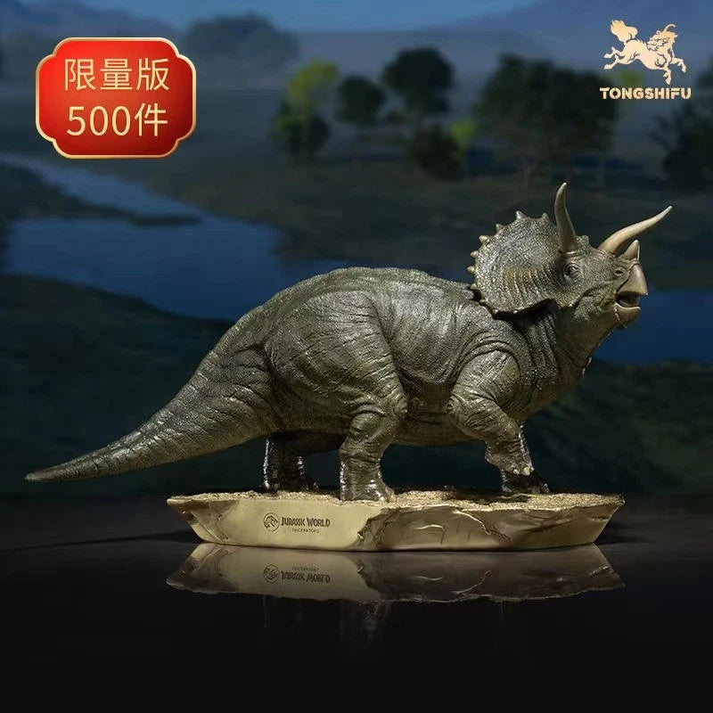 Limited 1:20 Triceratops Dinosaur Brass Statue Model Figure Collectible Display 07FC0E-D4 - KOEEK