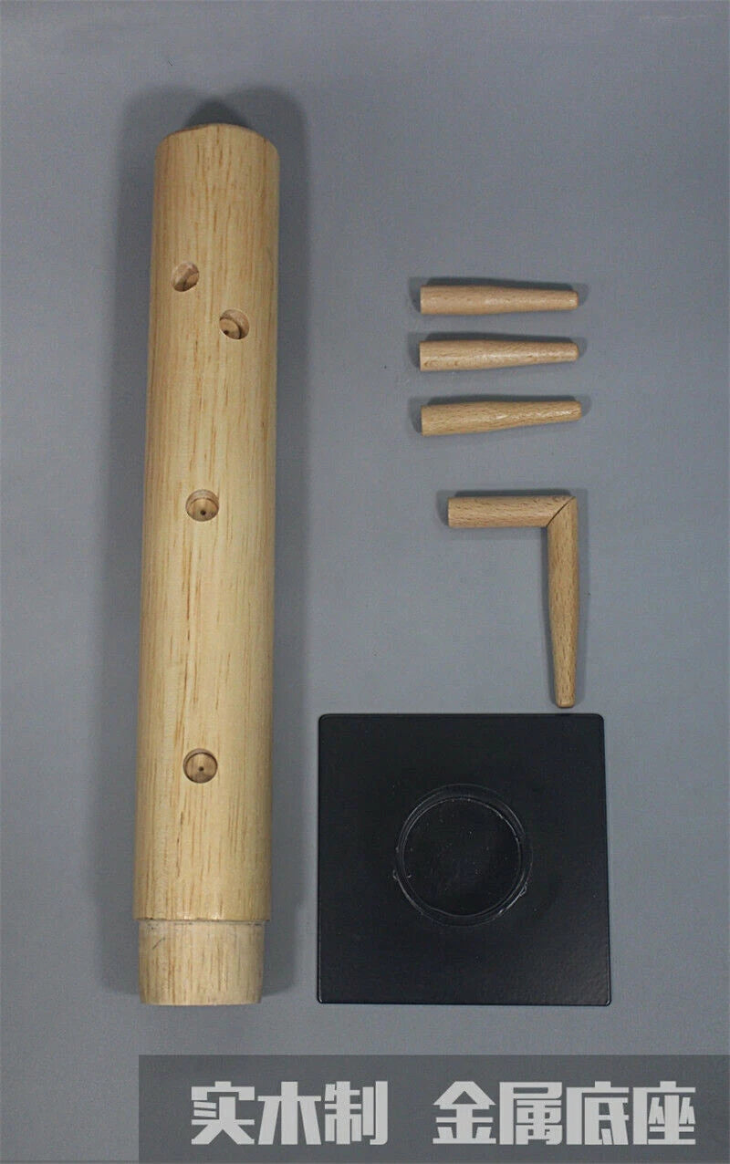 1/6 Ip Man Wing Chun Stun Wooden Dummy Kung Fu 28cm Strike Pad Metal Base Boxed 07FC0E-D4 - KOEEK