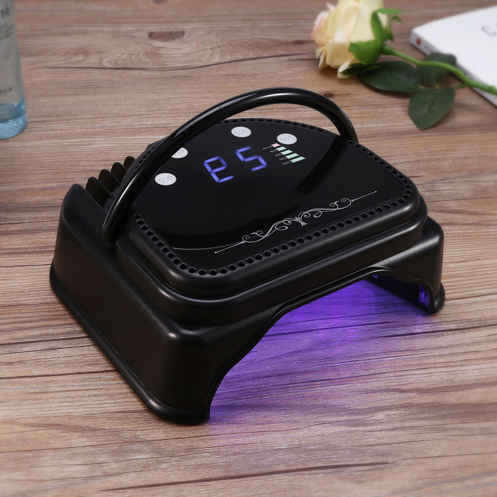 new 64W 32PCS LEDS CORDLESS RECHARGEABLE NAIL LAMP DRYER MACHINE MANICURE TOOL HGF koeek - KOEEK