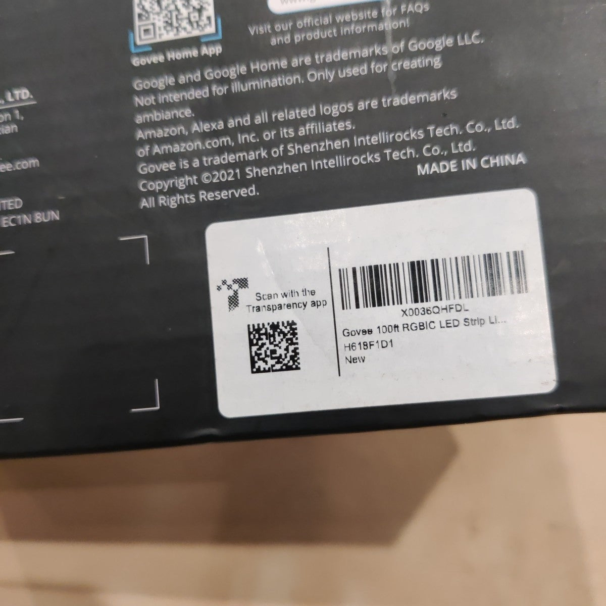 Govee 100ft RGBIC LED Strip Lights, Smart Lights Work 100ft, H618F - / Sealed GOVEE - KOEEK