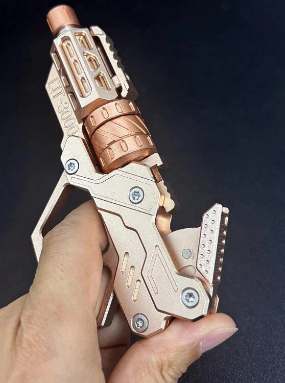 EDC Toy QT#3000 Revolver Push Slider Gun Spinner Button Fingertip Gyro 07FC0E-D4 - KOEEK