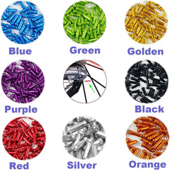 new VTurboWay 8 Color 80 PCS, Cable End Crimps, Bike Caps, Alloy 80PCS 07FC0E-D4 - KOEEK
