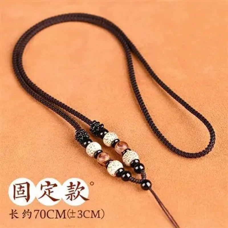 Tibetan Hand-woven Necklace Rope Xingyue Bodhi  Amulet Pendant Accessories 07FC0E-D4 - KOEEK