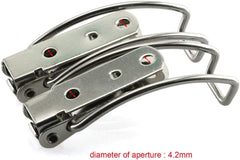 new HJ Garden 4pcs 85mm/3.35 inch Spring Loaded Toggle Latch L115B-85mm, Silver HJ GARDEN - KOEEK