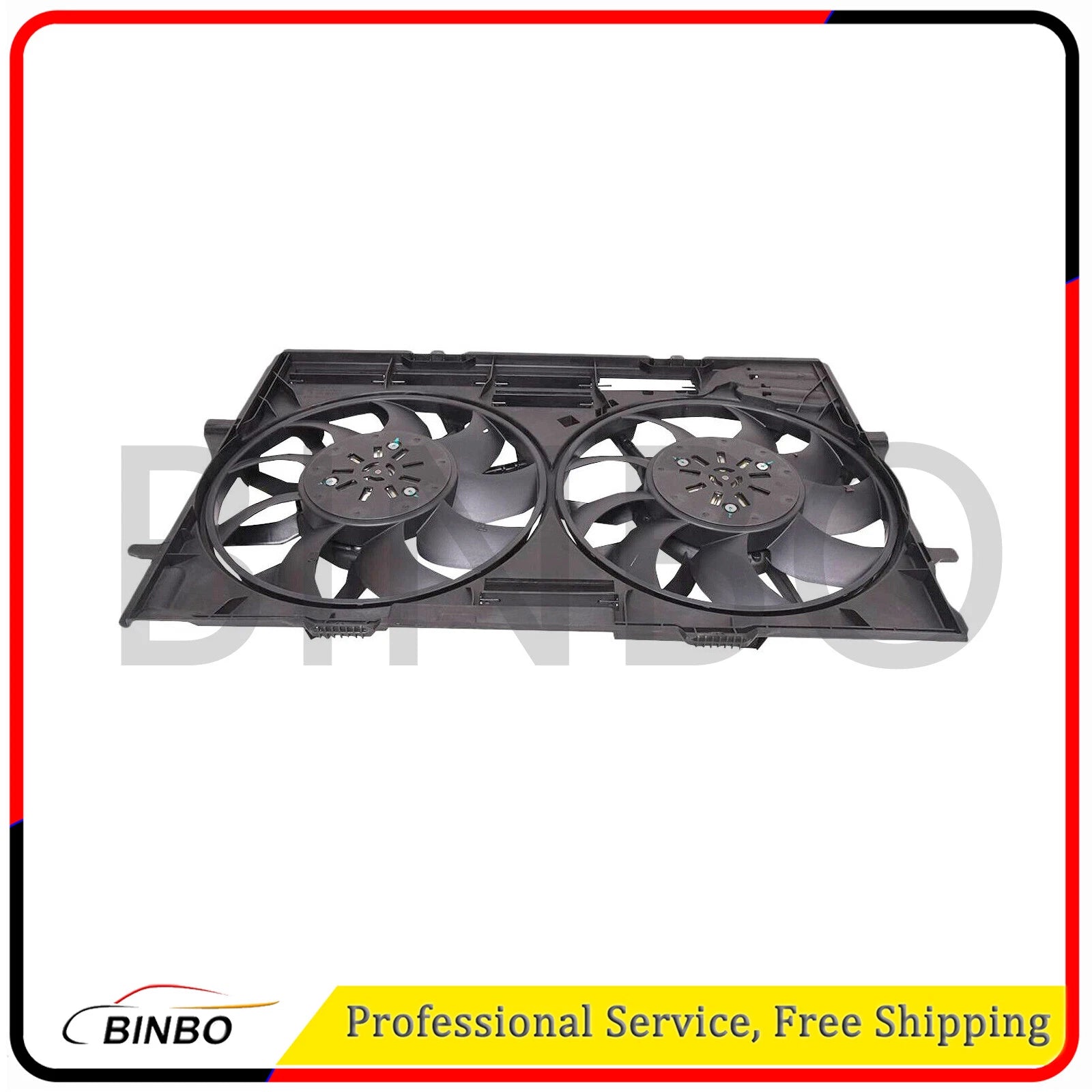 Radiator Cooling Fans 4H0959455AE 4H0121207B Fit For Audi RS5 13 14 15 4.2L 07FC0E-D4 - KOEEK