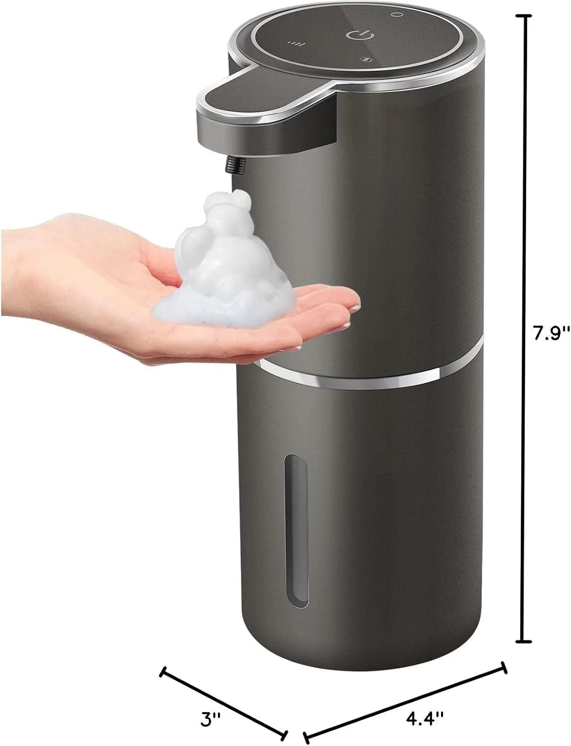 Automatic Foam Hand Sanitizer Dispenser, USB Rechargeable, 12.8 oz/380 ml 07FC0E-D4 - KOEEK