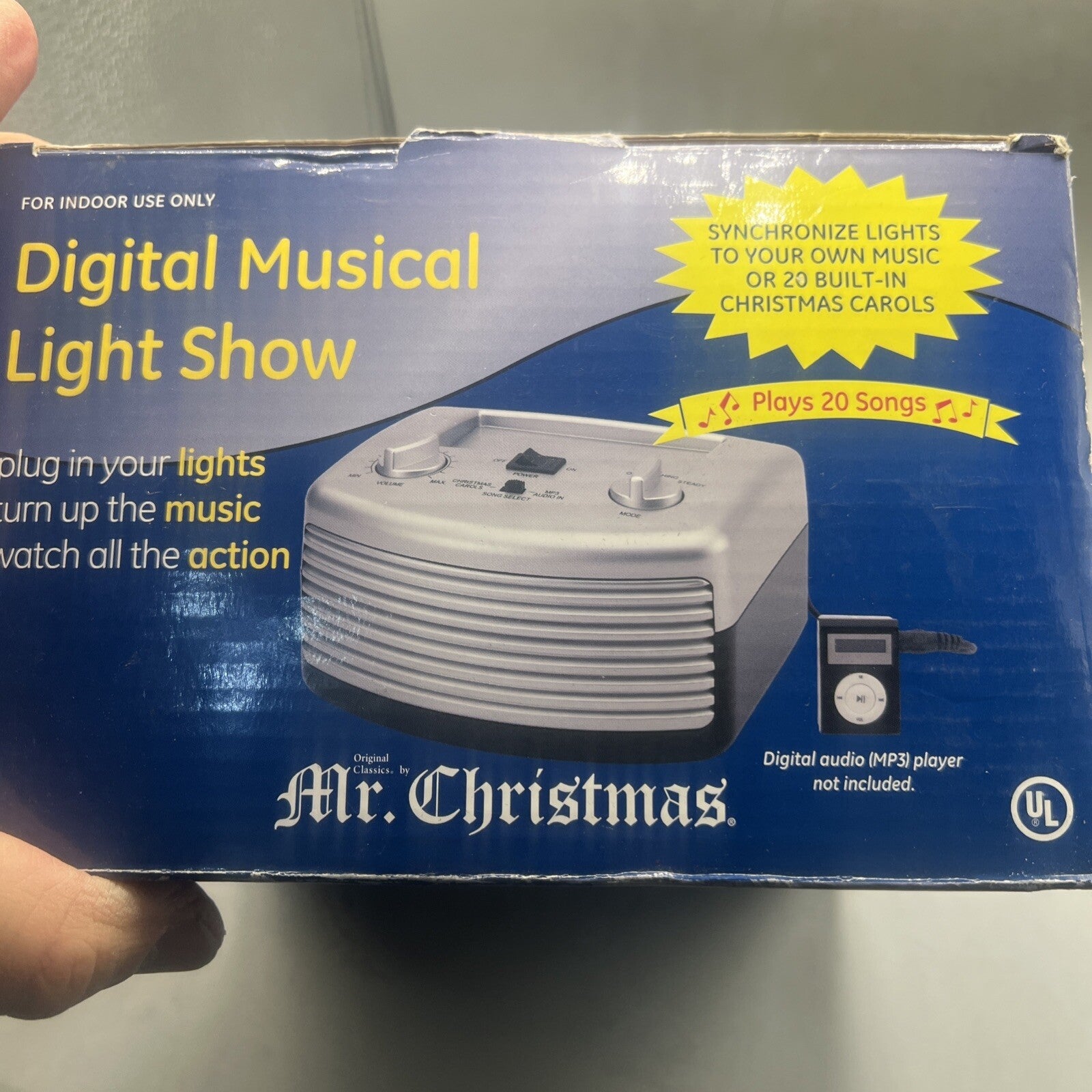 -Vintage Mr Christmas Digital Musical Light Show  In The Box 07FC0E-D4 - KOEEK
