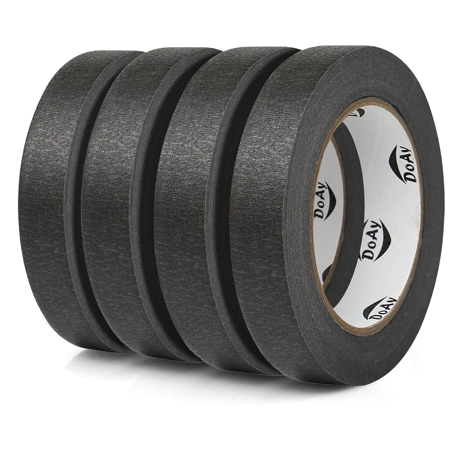 new 4 Pack Black Painters Tape - Masking 1 inch Wide - Multi-Surface, 07FC0E-D4 - KOEEK