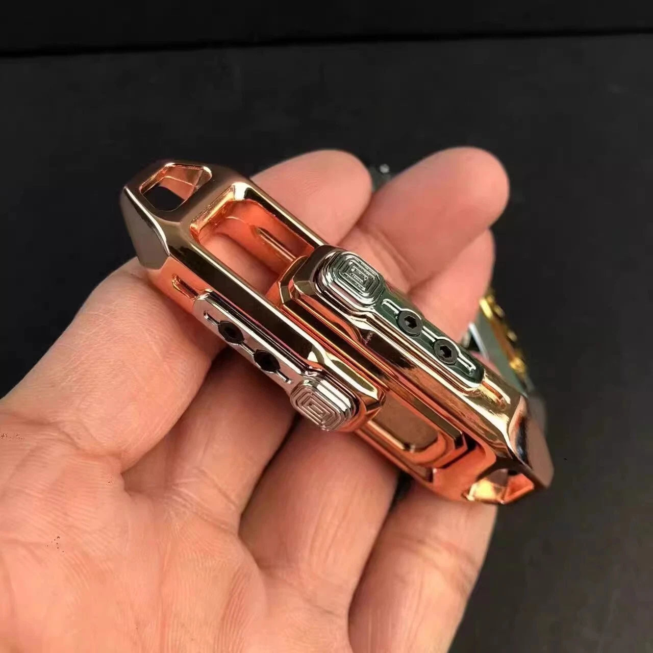 Relative Lock Push Slider EDC Fidget Slider Adult Metal Fidget Toys ADHD Tool 07FC0E-D4 - KOEEK