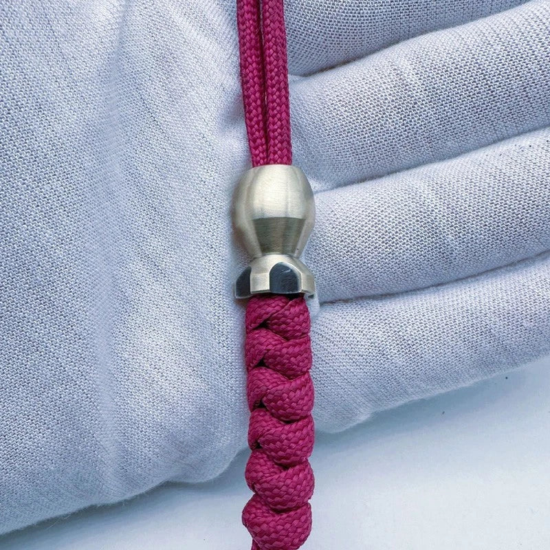2pcs Brass Bomb Shape Bead Knife Paracord Lanyard EDC Beads Bracelet DIY Beads 07FC0E-D4 - KOEEK