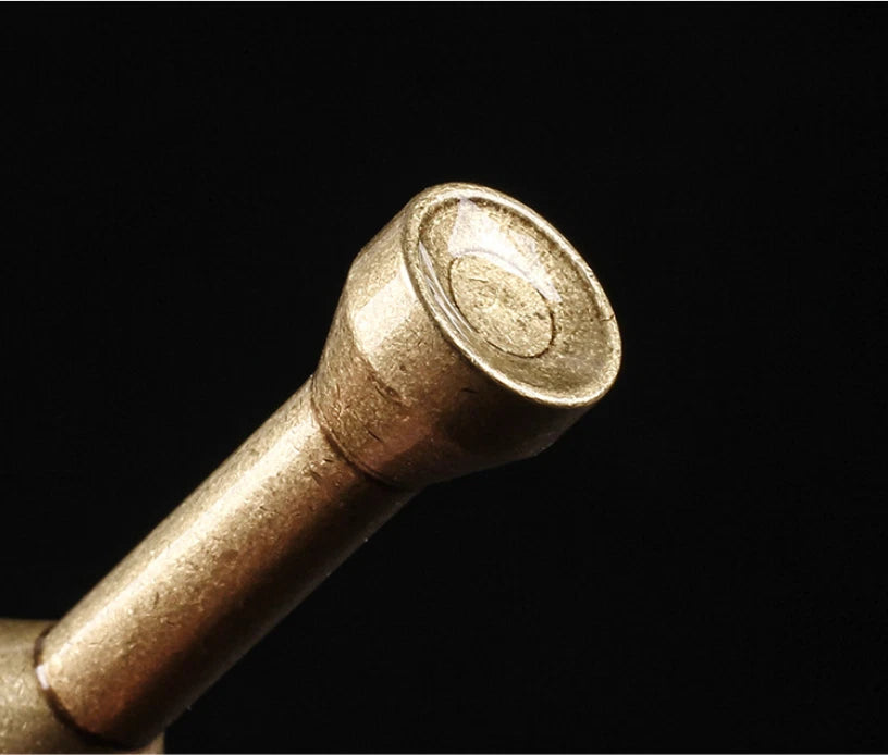Creative Pure Brass Tobacco Pipe Tamper Cigar Needle Pipe Cleaning EDC Tool Gift 07FC0E-D4 - KOEEK