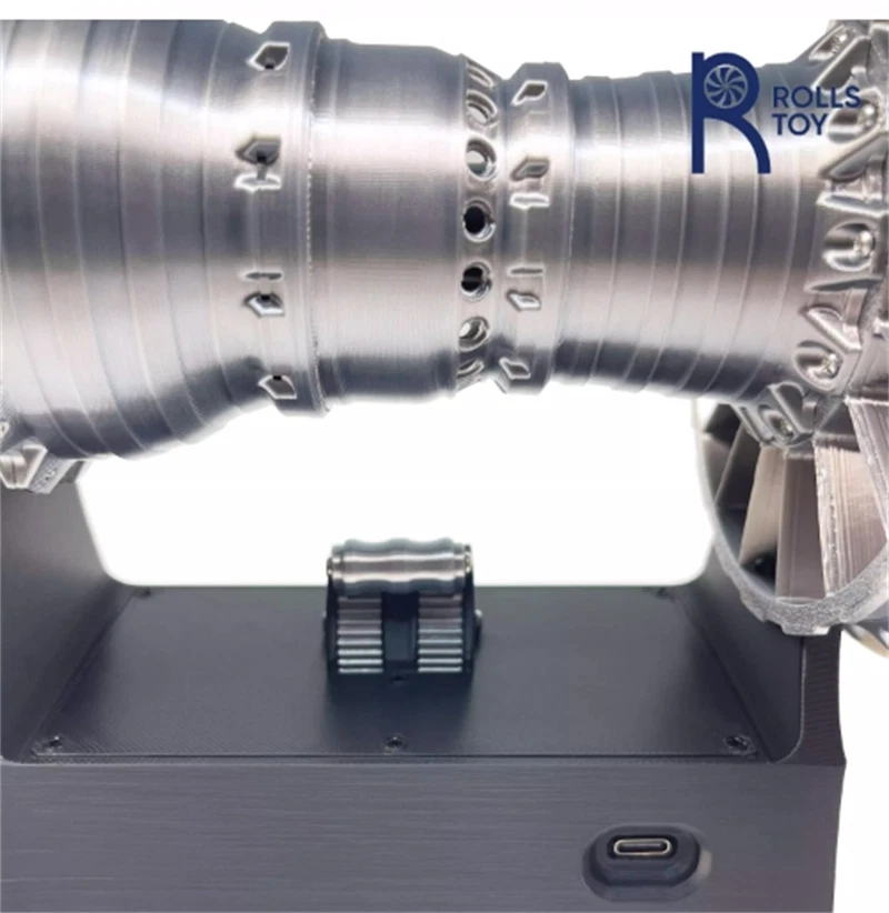 Trent 900 Engine Turbofan Blades Silver White Aircraft Engine Electric Model 07FC0E-D4 - KOEEK